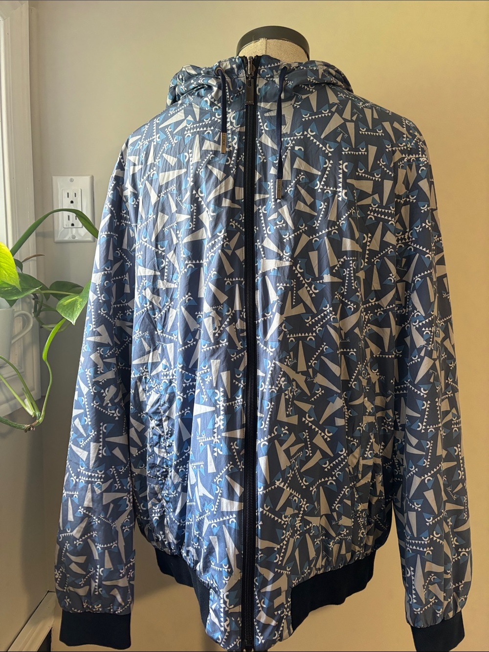 FENDI reversible monster eye Windbreaker Jacket